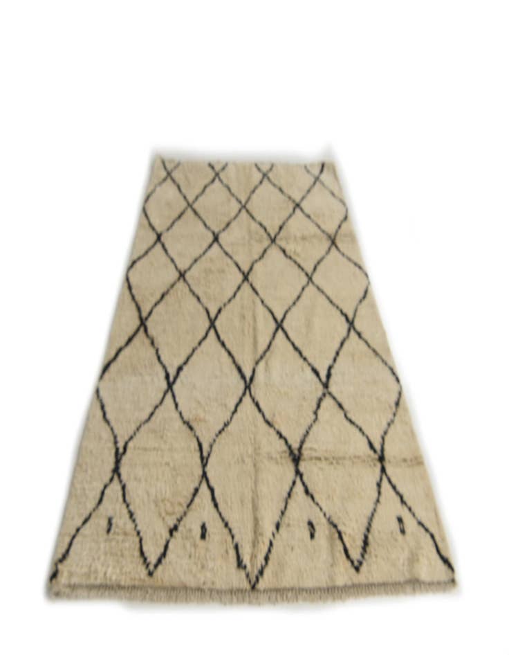 Detail image of  5' 5 x 8' 1  Hand Knotted Moroccan Wool Rug