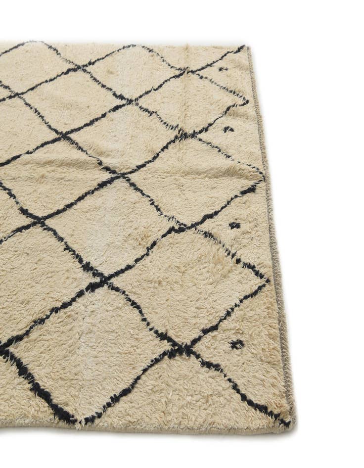 Detail image of  5' 5 x 8' 1  Hand Knotted Moroccan Wool Rug