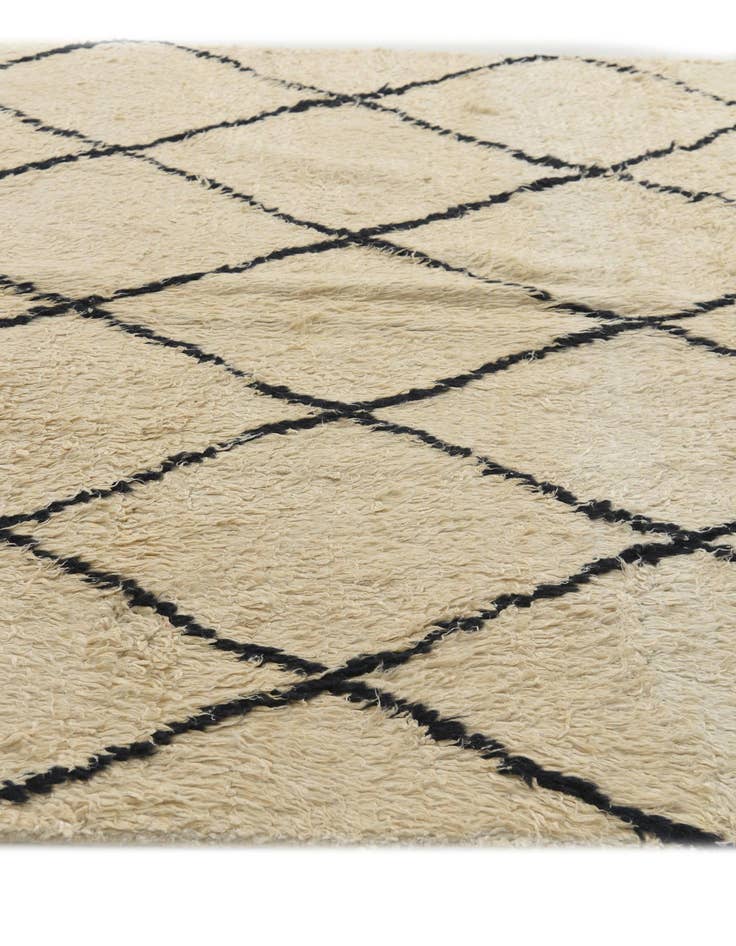 Detail image of  5' 5 x 8' 1  Hand Knotted Moroccan Wool Rug