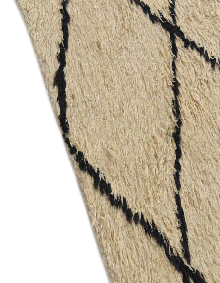 Detail image of  5' 5 x 8' 1  Hand Knotted Moroccan Wool Rug