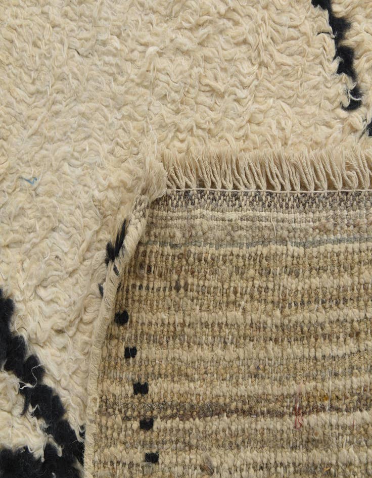 Detail image of  5' 5 x 8' 1  Hand Knotted Moroccan Wool Rug