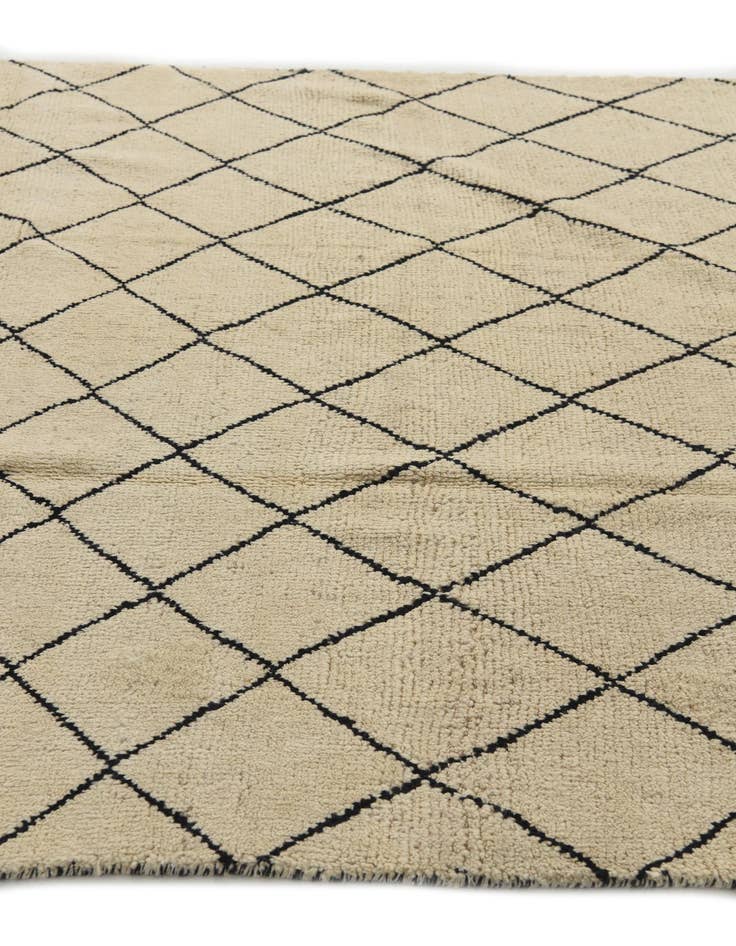 Detail image of  5' 3 x 7' 8  Hand Knotted Moroccan Wool Rug