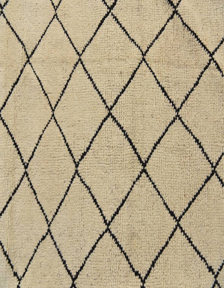 Detail image of  5' 3 x 7' 8  Hand Knotted Moroccan Wool Rug