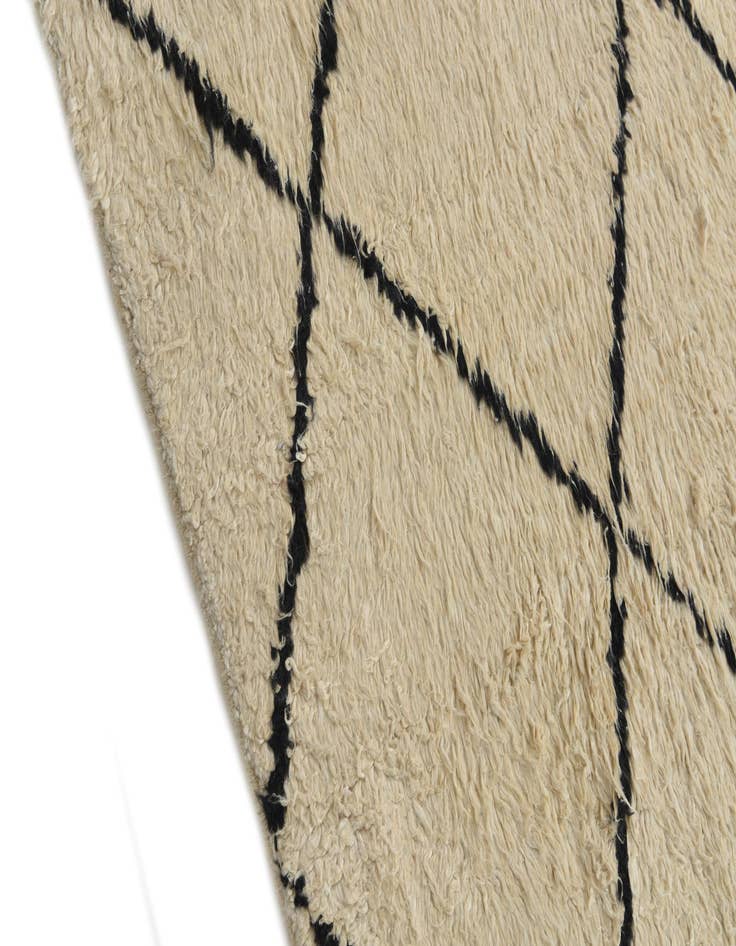 Detail image of  6' 1 x 9' 4  Hand Knotted Moroccan Wool Rug