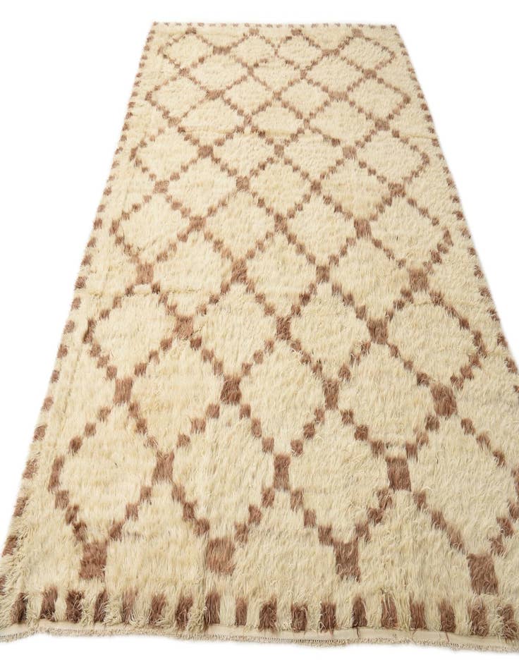 Detail image of  9' 10 x 13' 8  Hand Knotted Moroccan Wool Rug