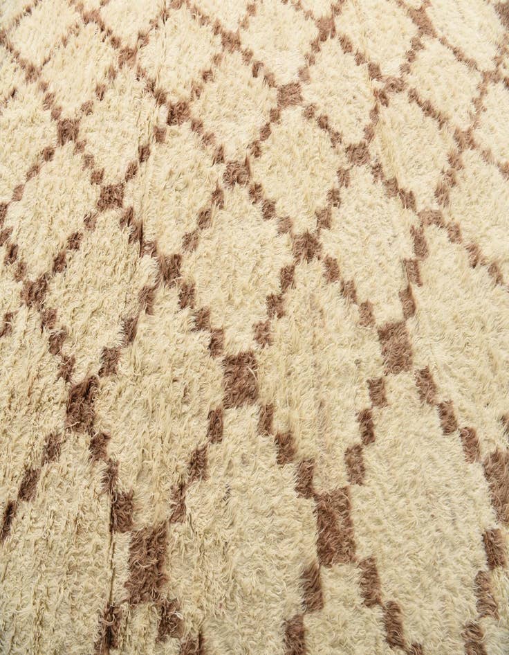 Detail image of  9' 10 x 13' 8  Hand Knotted Moroccan Wool Rug