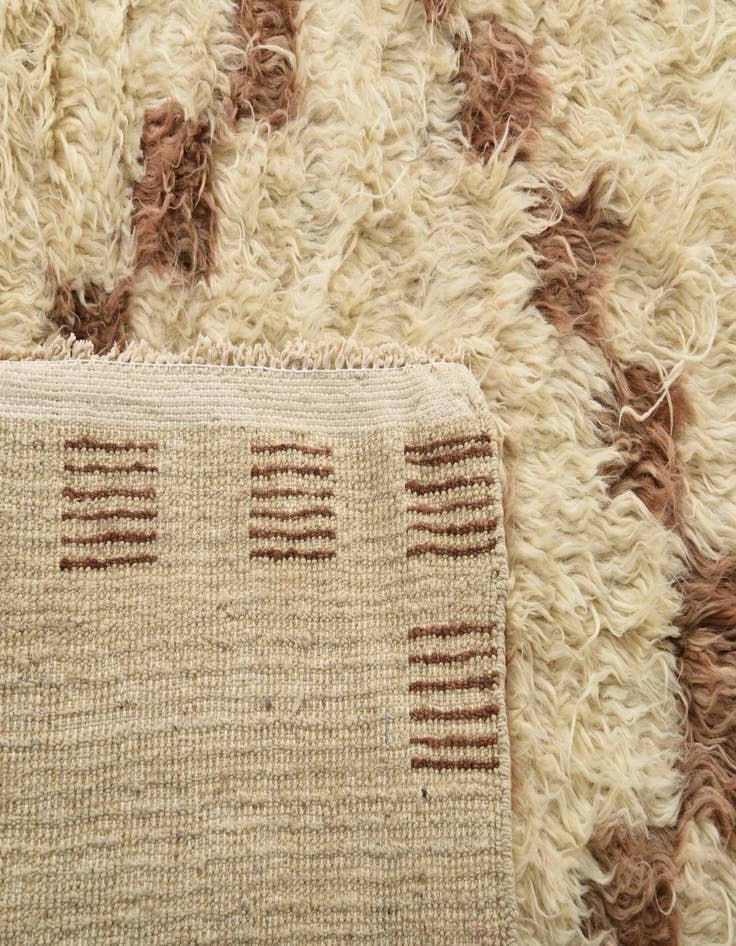 Detail image of  9' 10 x 13' 8  Hand Knotted Moroccan Wool Rug