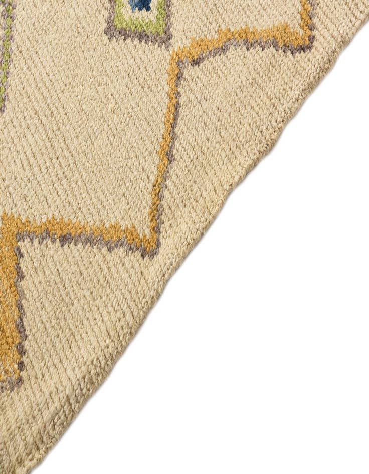 Detail image of  5' 9 x 8' 3  Hand Knotted Moroccan Wool Rug