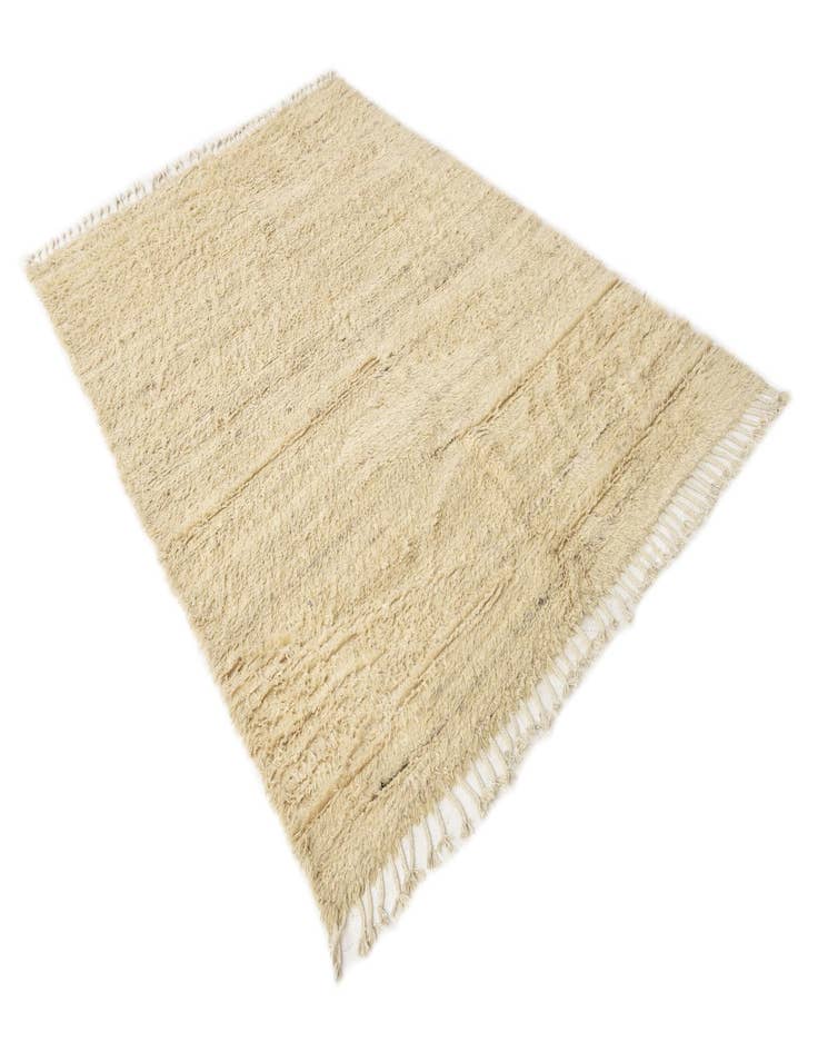 Detail image of  5' 3 x 8'  Hand Knotted Moroccan Wool Rug