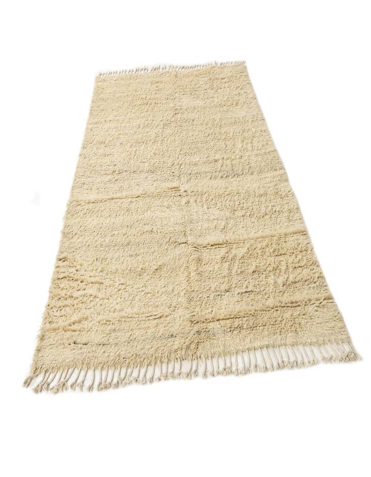 Detail image of  5' 3 x 8'  Hand Knotted Moroccan Wool Rug