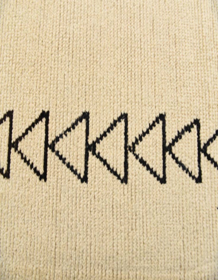 Detail image of  5' 7 x 7' 6  Hand Knotted Moroccan Wool Rug