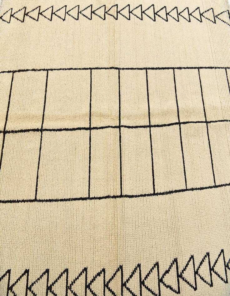 Detail image of  5' 7 x 7' 6  Hand Knotted Moroccan Wool Rug