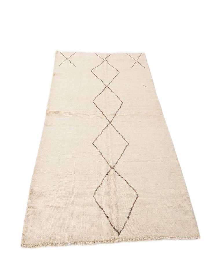 Detail image of  5' 8 x 7' 10  Hand Knotted Moroccan Wool Rug