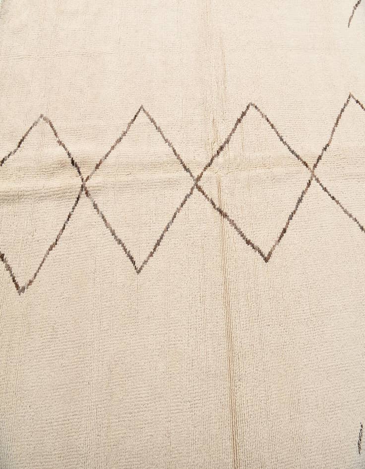 Detail image of  5' 8 x 7' 10  Hand Knotted Moroccan Wool Rug