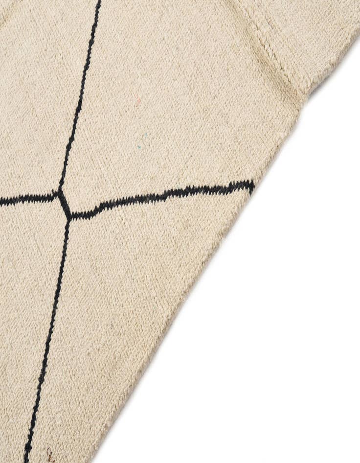 Detail image of  4' 10 x 7' 2  Hand Knotted Moroccan Wool Rug