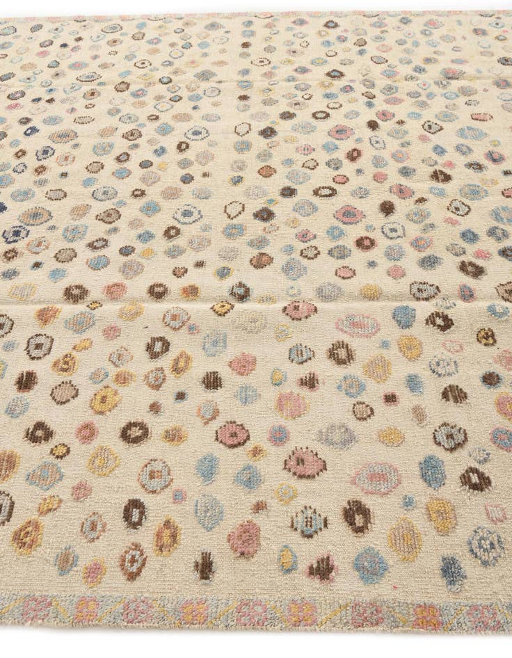 Detail image of  8' 5 x 10' 4  Hand Knotted Moroccan Wool Rug