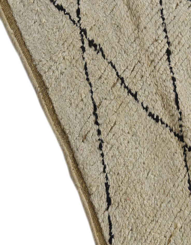 Detail image of  6' 3 x 9'  Hand Knotted Moroccan Wool Rug