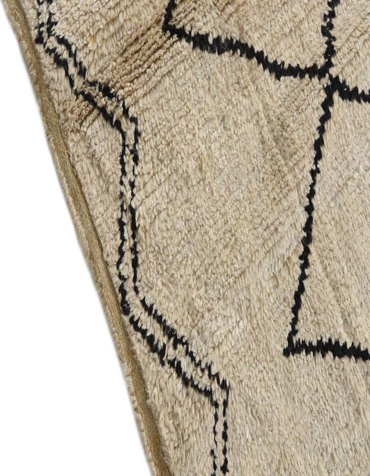 Detail image of  6' 1 x 8' 9  Hand Knotted Moroccan Wool Rug