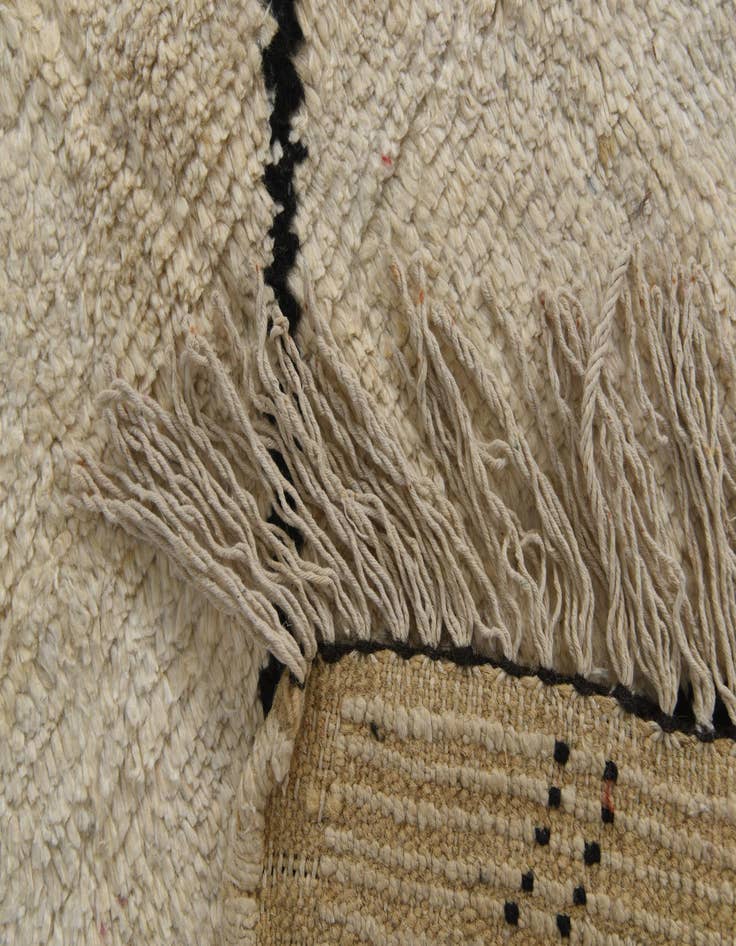 Detail image of  6' 1 x 8' 9  Hand Knotted Moroccan Wool Rug