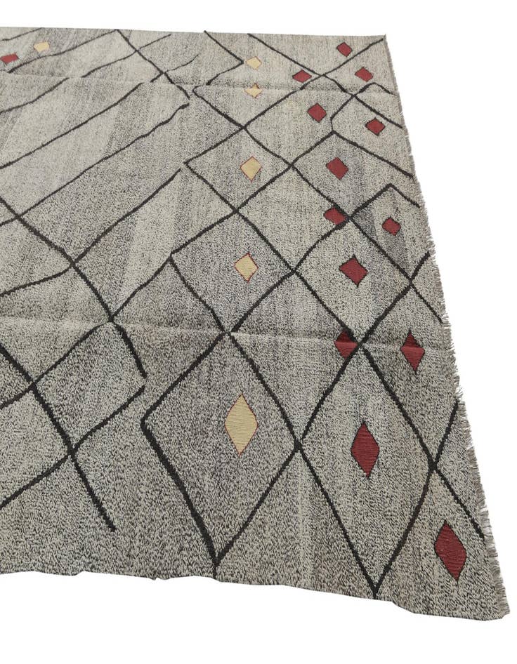 Detail image of  7' x 10'  Hand Woven Moroccan Wool Rug