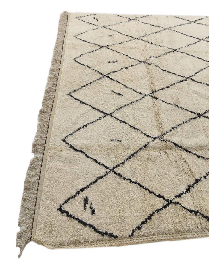 Detail image of  7' 10 x 10' 5  Hand Knotted Moroccan Wool Rug