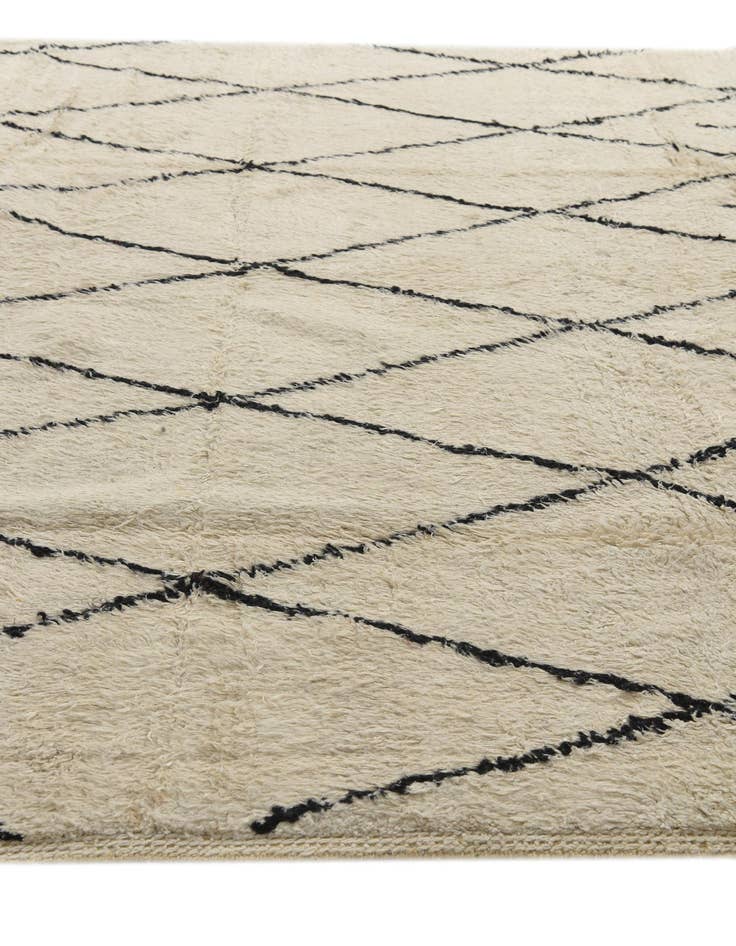 Detail image of  7' 10 x 10' 5  Hand Knotted Moroccan Wool Rug