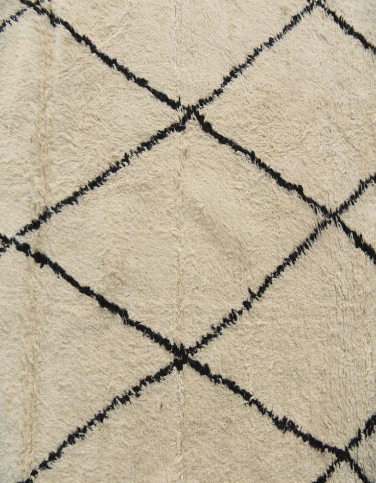 Detail image of  7' 10 x 10' 5  Hand Knotted Moroccan Wool Rug
