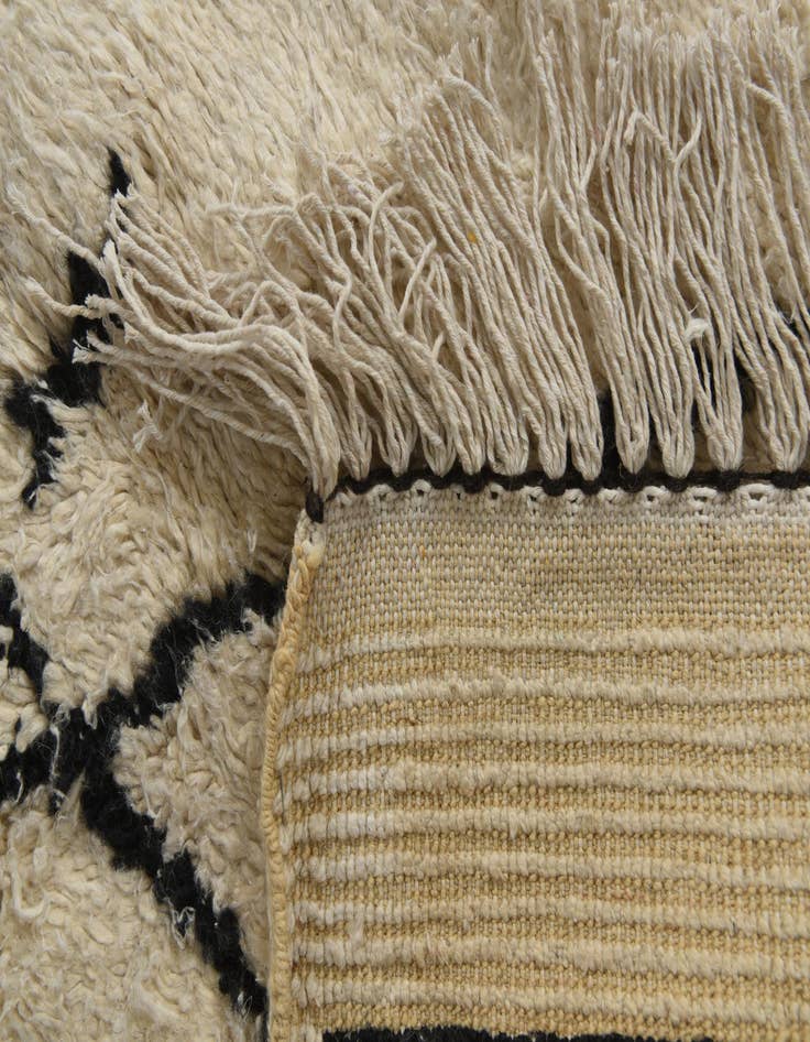 Detail image of  7' 10 x 10' 5  Hand Knotted Moroccan Wool Rug