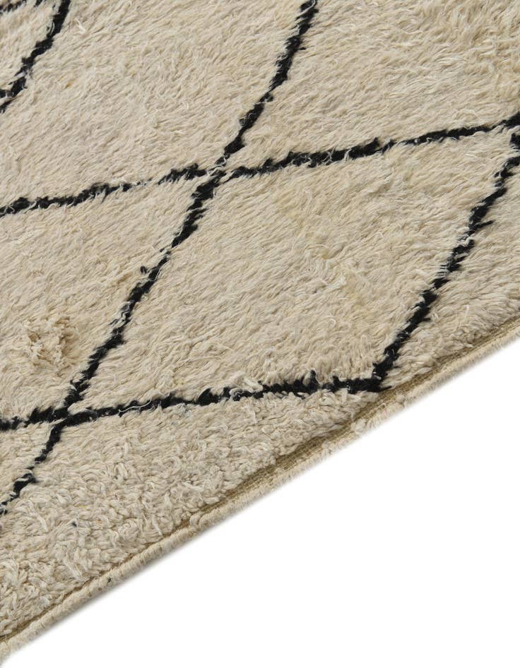 Detail image of  5' 3 x 7' 5  Hand Knotted Moroccan Wool Rug