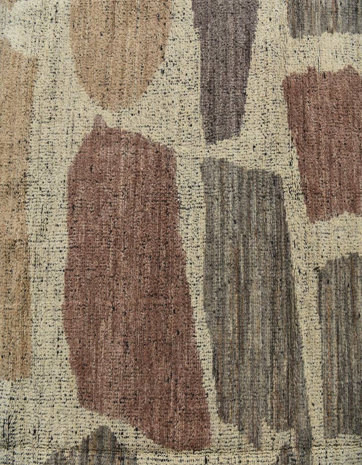 Detail image of  8' 5 x 9' 4  Hand Knotted Moroccan Wool Rug