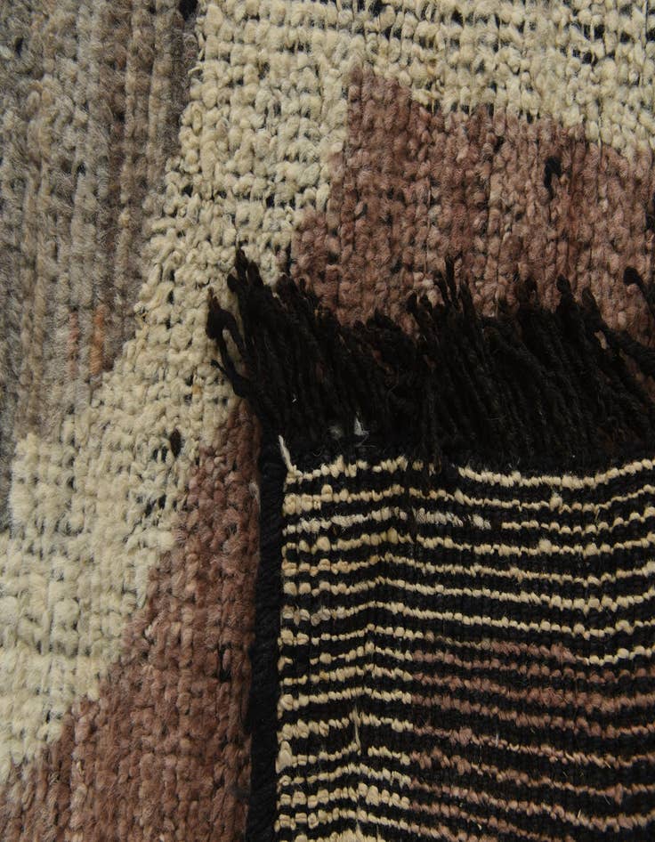 Detail image of  8' 5 x 9' 4  Hand Knotted Moroccan Wool Rug