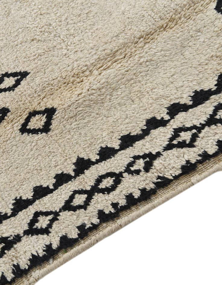 Detail image of  6' 2 x 9' 3  Hand Knotted Moroccan Wool Rug