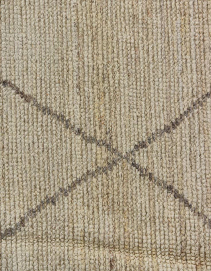 Detail image of  8' 1 x 10' 2  Hand Knotted Moroccan Wool Rug