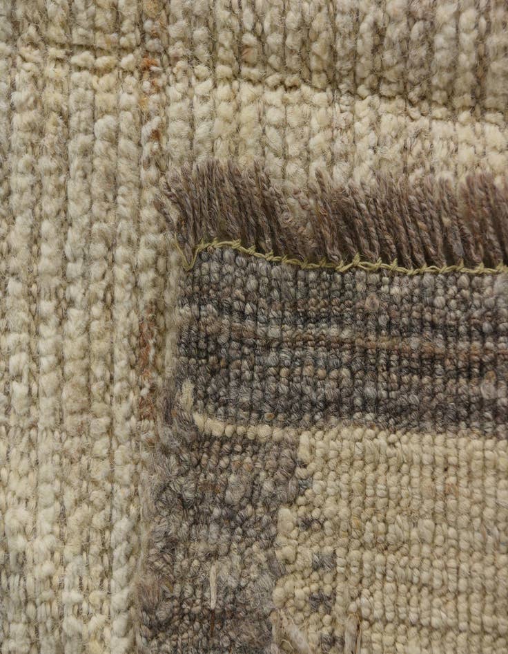 Detail image of  8' 1 x 10' 2  Hand Knotted Moroccan Wool Rug