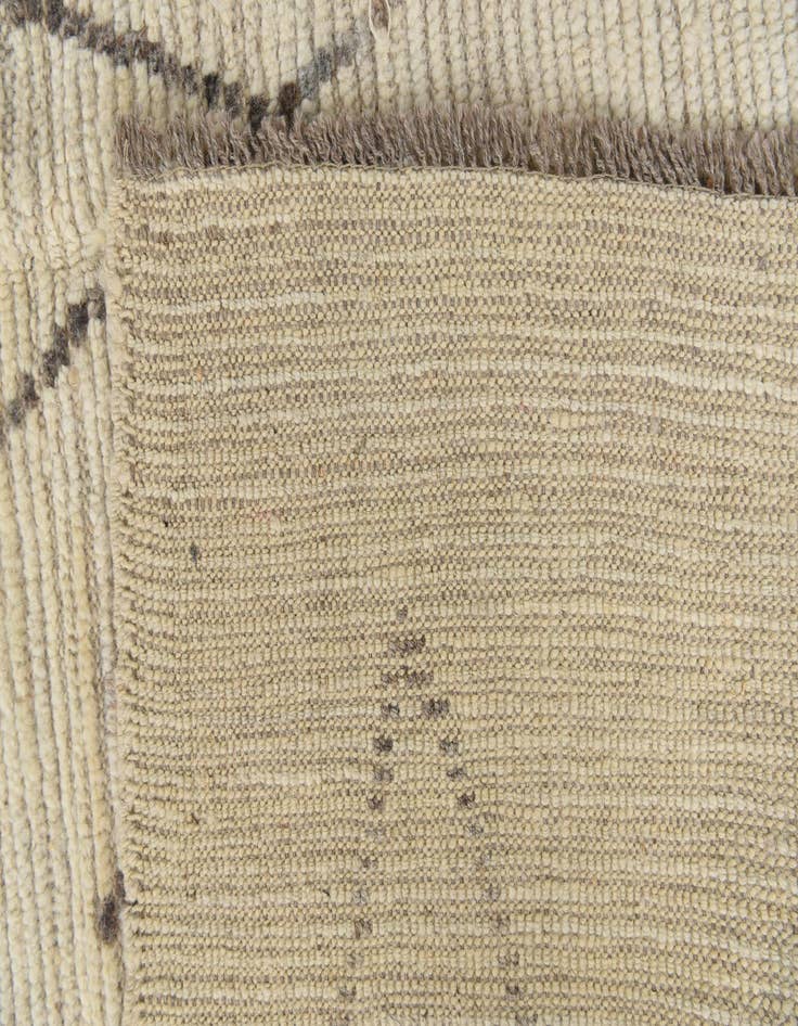 Detail image of  8' 1 x 10' 1  Hand Knotted Moroccan Wool Rug