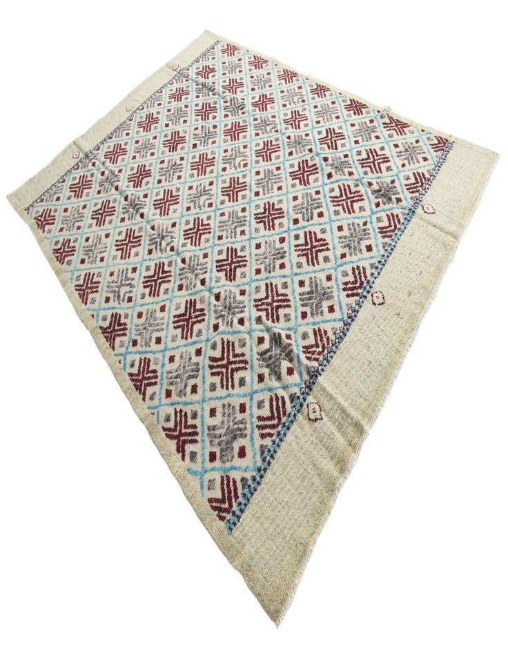 Detail image of  7' 9 x 10' 6  Hand Knotted Moroccan Wool Rug