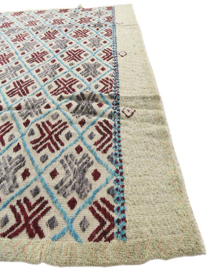 Detail image of  7' 9 x 10' 6  Hand Knotted Moroccan Wool Rug