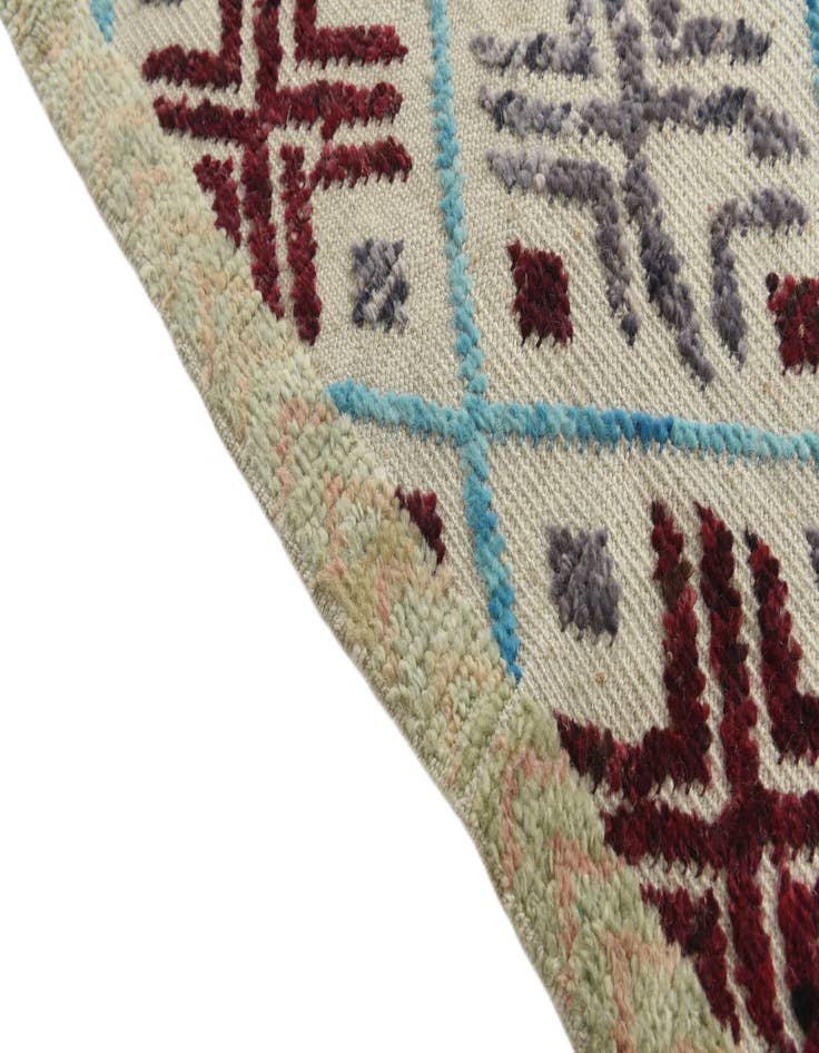 Detail image of  7' 9 x 10' 6  Hand Knotted Moroccan Wool Rug