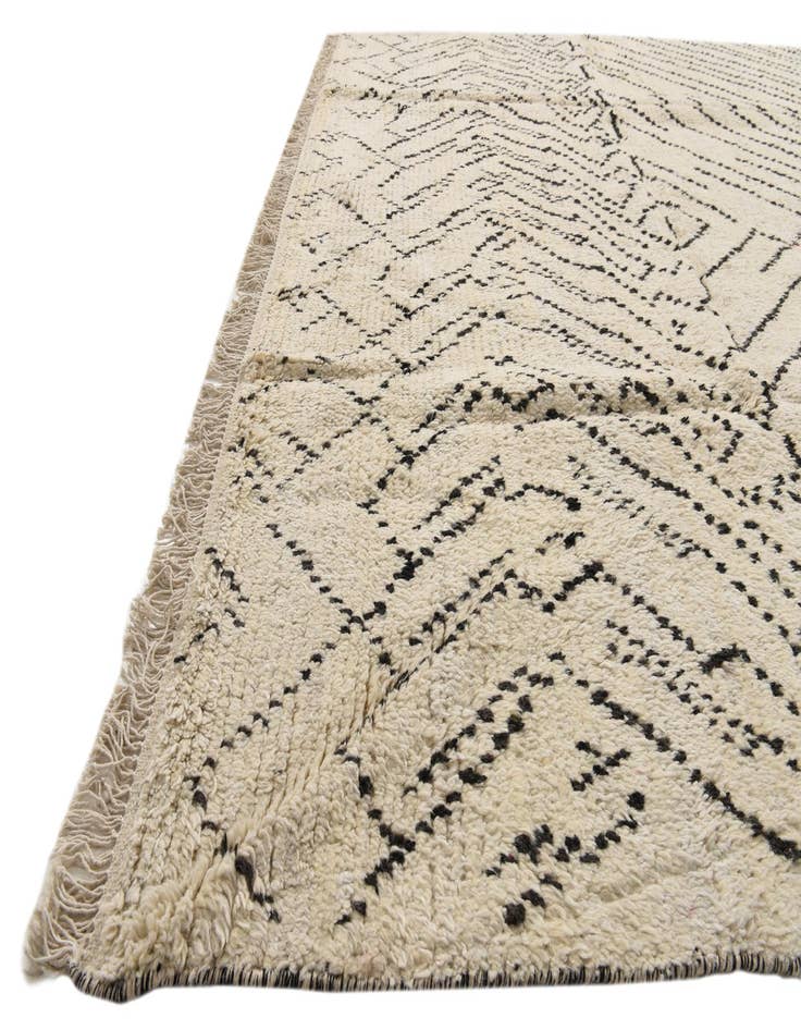 Detail image of  8' x 11' 2  Hand Knotted Moroccan Wool Rug