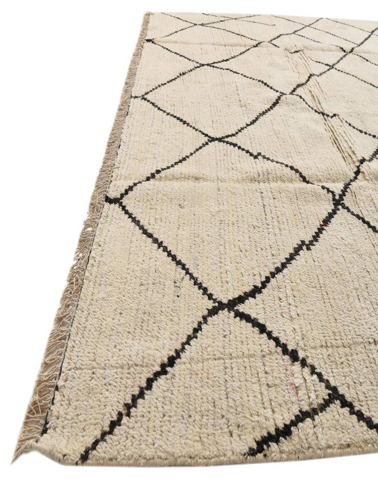 Detail image of  7' 11 x 10' 4  Hand Knotted Moroccan Wool Rug