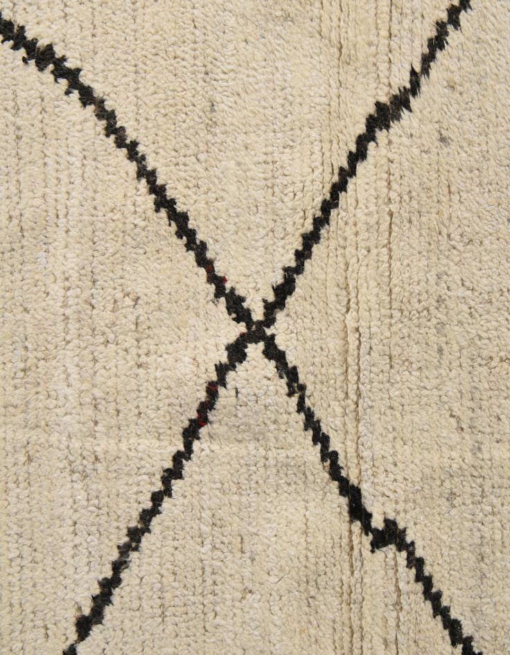 Detail image of  7' 11 x 10' 4  Hand Knotted Moroccan Wool Rug