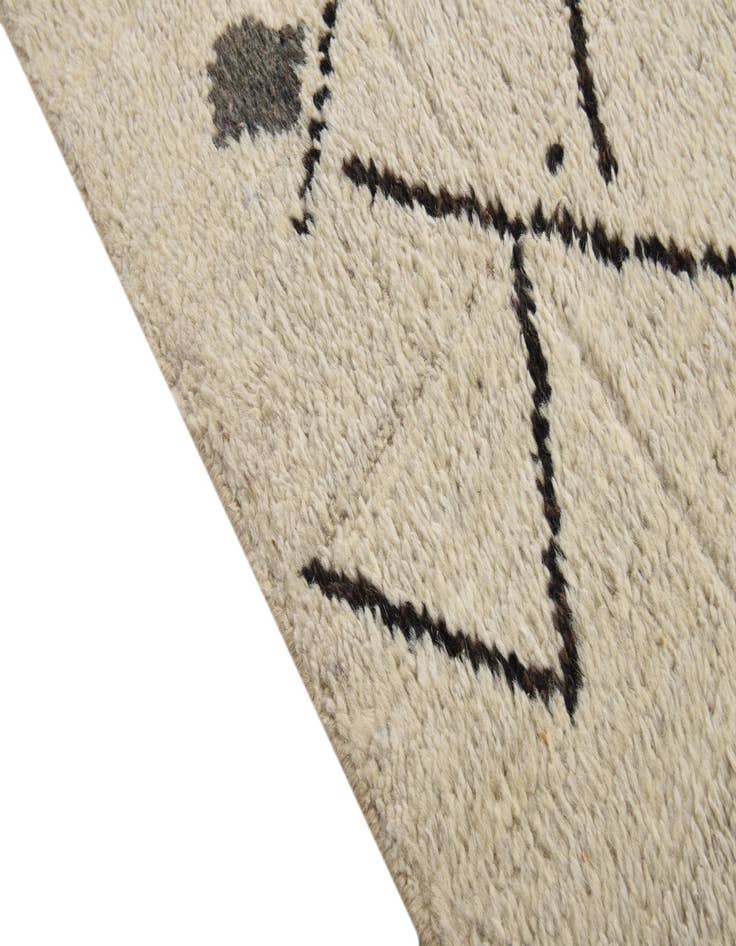 Detail image of  8' 1 x 9' 11  Hand Knotted Moroccan Wool Rug