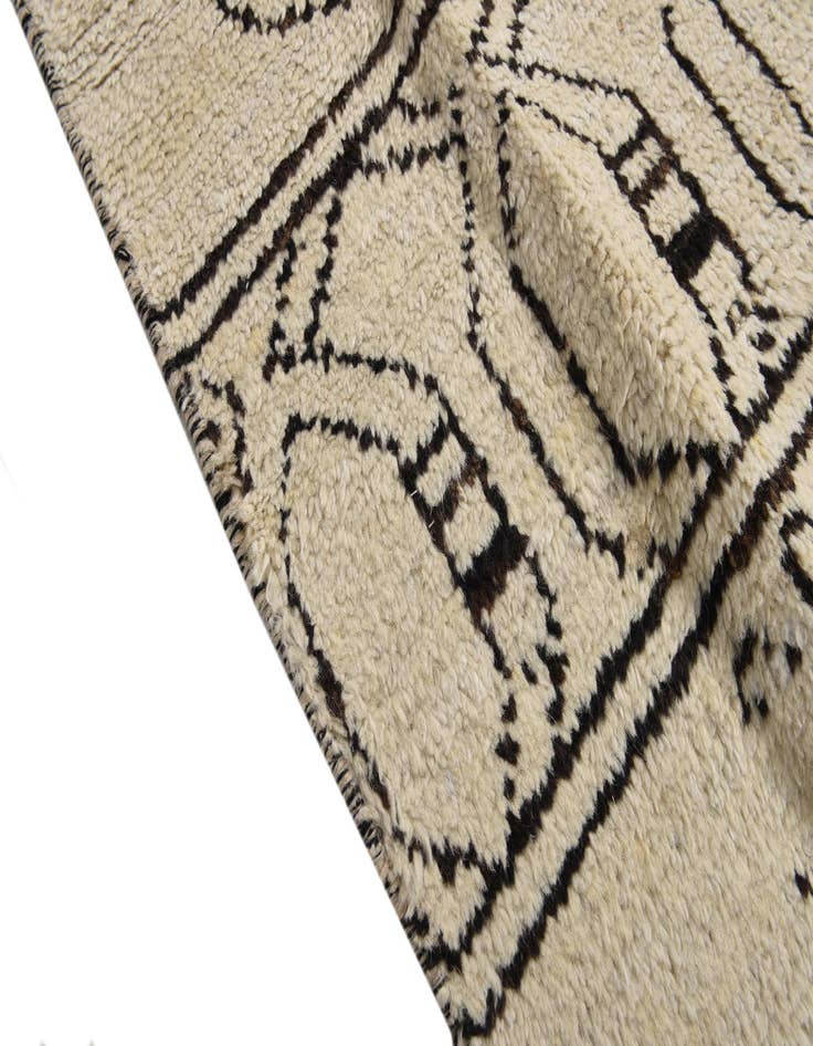 Detail image of  8' 2 x 10'  Hand Knotted Moroccan Wool Rug