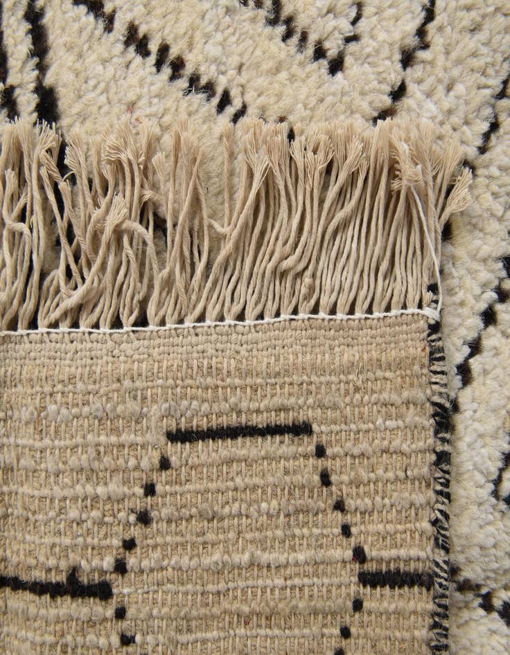 Detail image of  8' 2 x 10'  Hand Knotted Moroccan Wool Rug