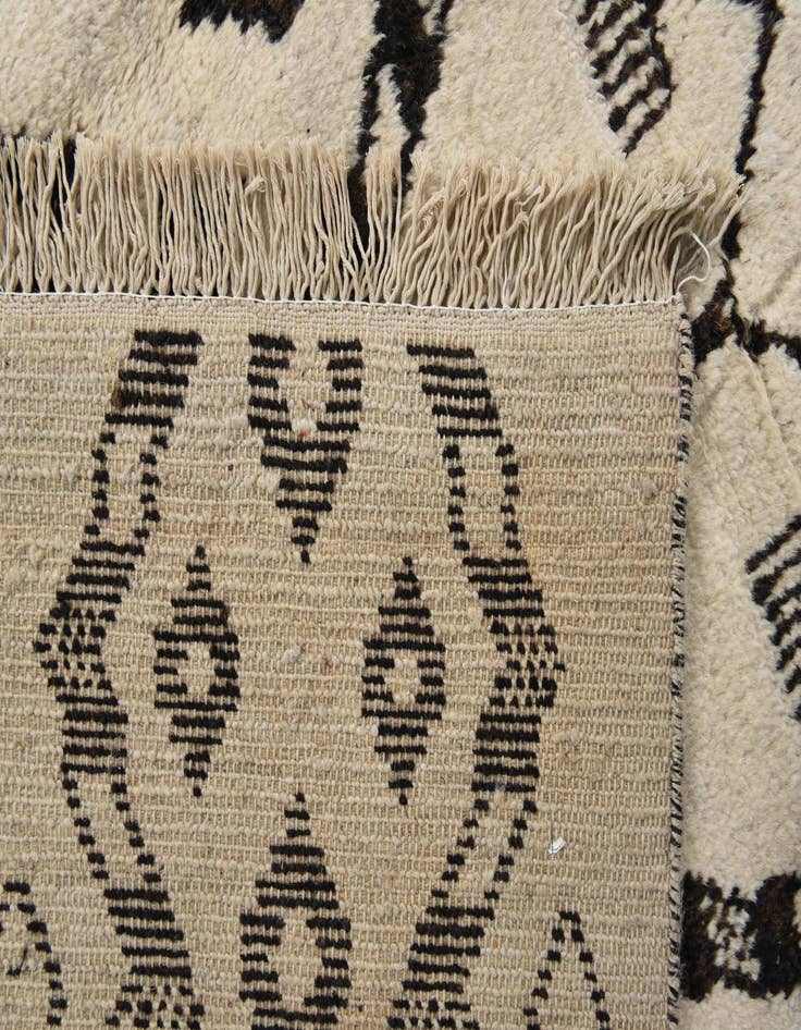 Detail image of  9' 3 x 11' 4  Hand Knotted Moroccan Wool Rug