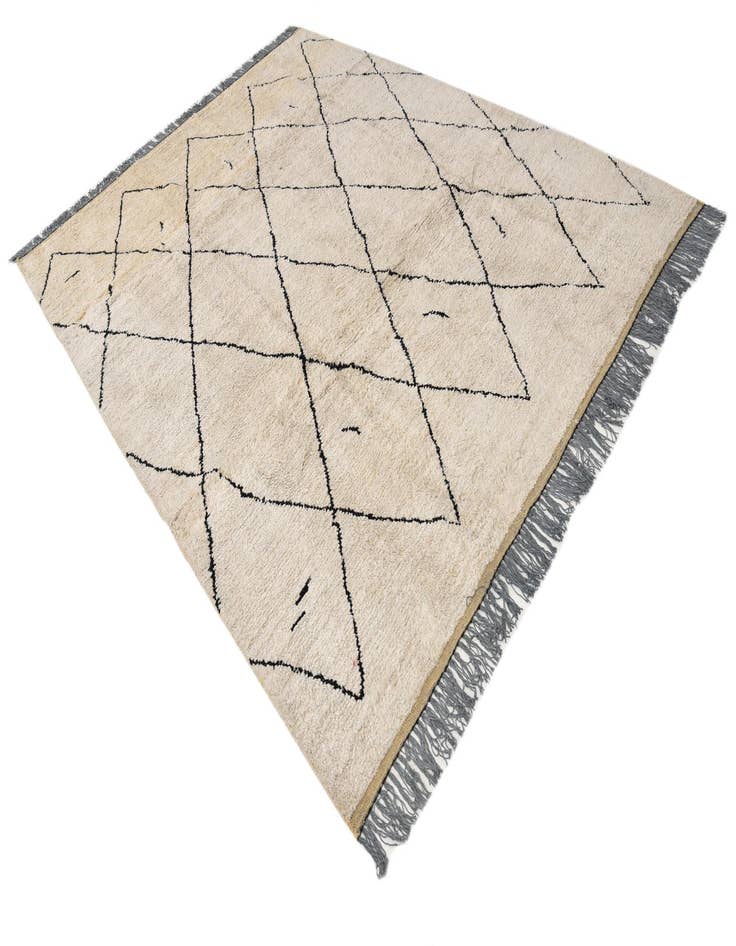 Detail image of  8' x 10' 5  Hand Knotted Moroccan Wool Rug