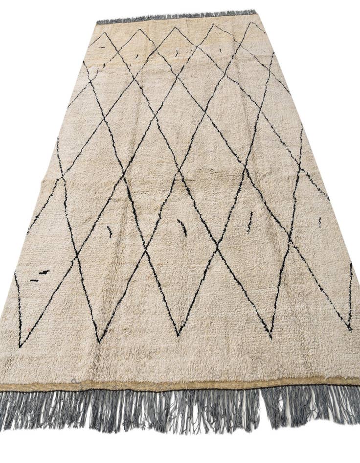 Detail image of  8' x 10' 5  Hand Knotted Moroccan Wool Rug