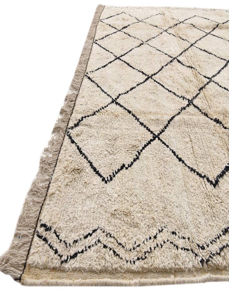 Detail image of  7' 11 x 10' 1  Hand Knotted Moroccan Wool Rug