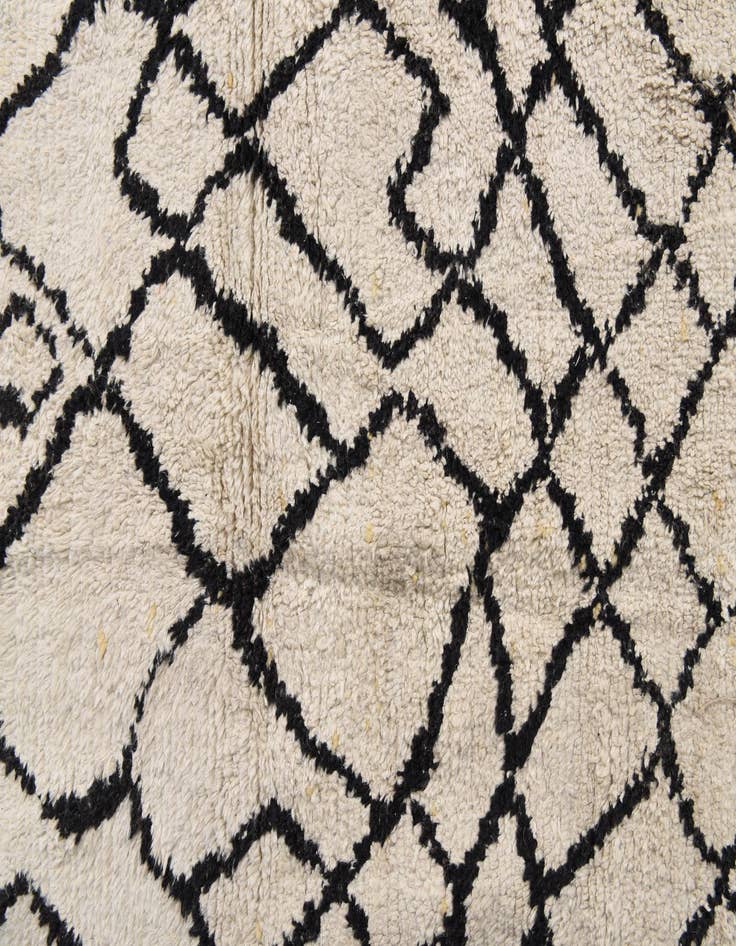 Detail image of  8' x 10'  Hand Knotted Moroccan Wool Rug