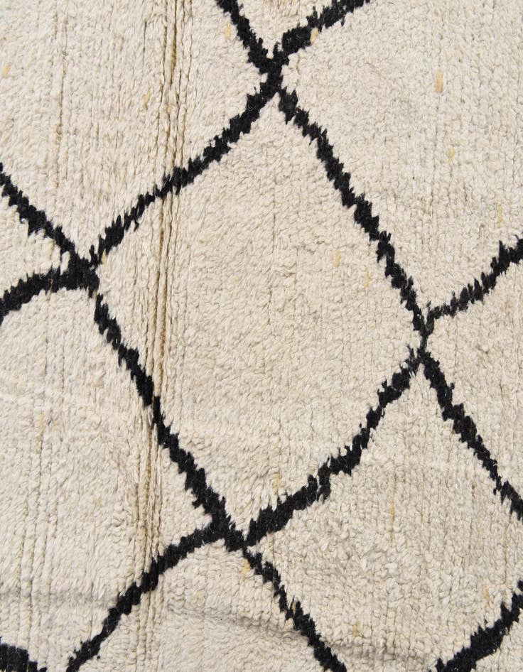 Detail image of  8' x 10'  Hand Knotted Moroccan Wool Rug